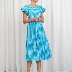 Shareen Collection Sundaze Midi Dress (Blue)