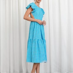 Shareen Collection Sundaze Midi Dress (Blue)