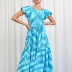 Shareen Collection Sundaze Midi Dress (Blue)