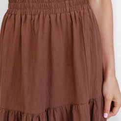 Thanne Up In The Clouds Midi Skirt (Rust)