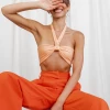 My Girl Sitting Pretty Crop Top (Orange)