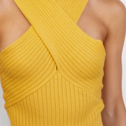 Winnie & Co Watch Me Mini Dress (Mustard)