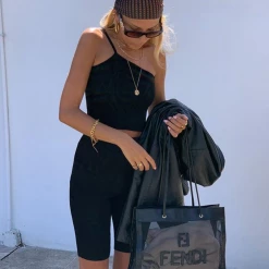 Oscar Street Devoted Crop Top (Black)