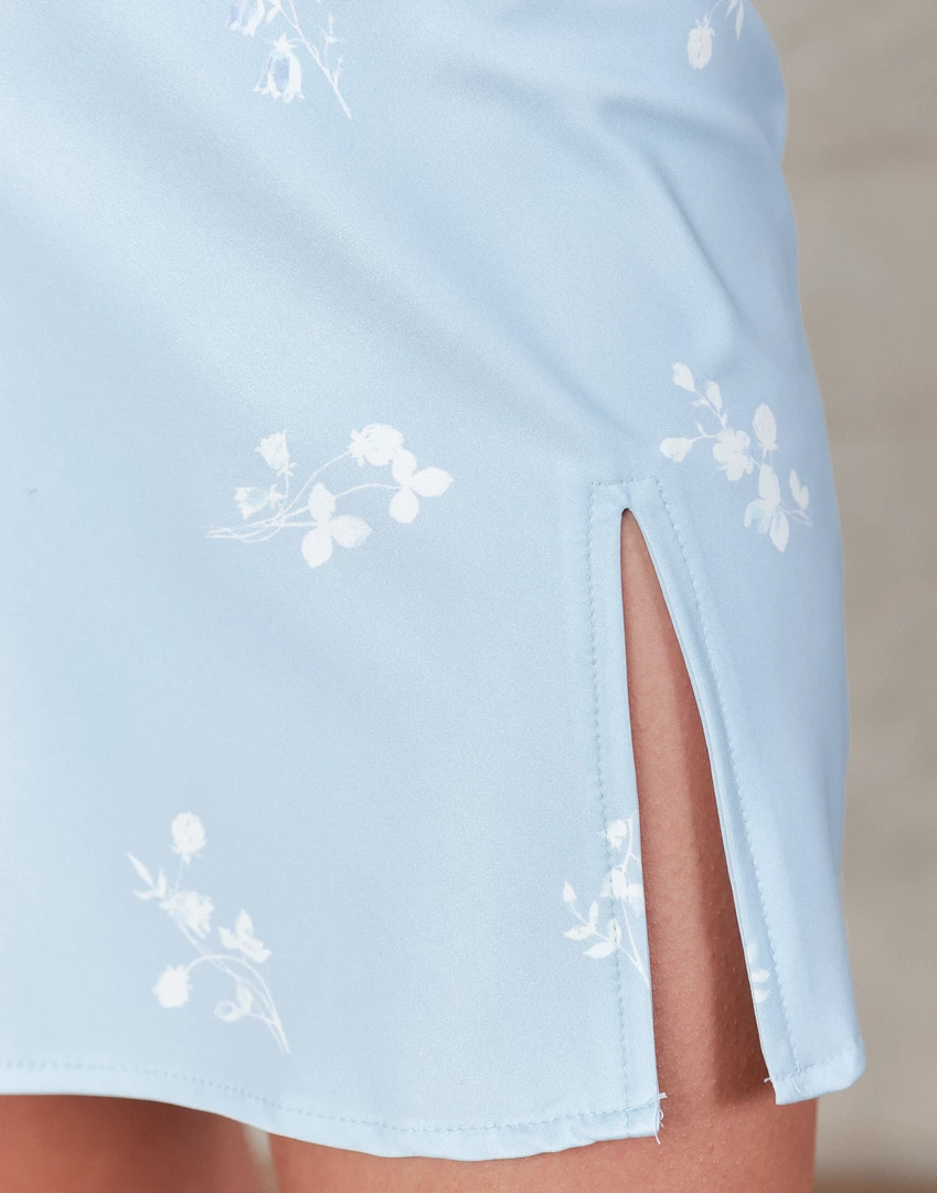 Blossom Bottoms Abby Mini Skirt (Blue) 9 Blossom Bottoms Abby Mini Skirt (Blue)