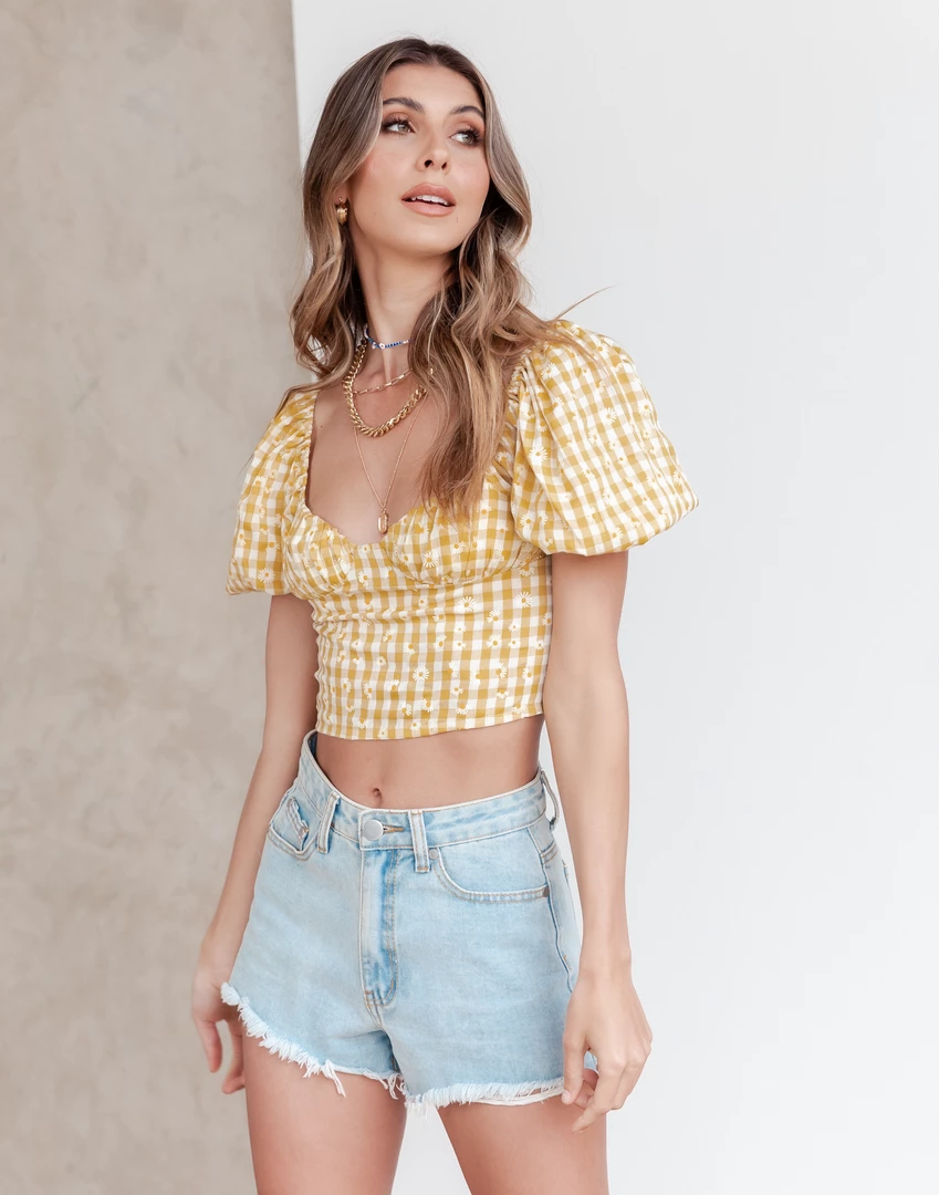 Charcoal Clothing Tops Myra Crop Top 6 Charcoal Clothing Tops Myra Crop Top