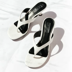 Therapy Mici Croc Mules (White)