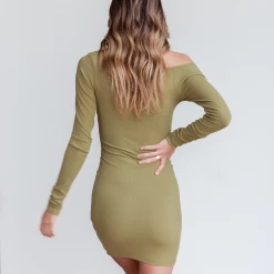 Gramercy Mini Dress (Khaki) - By Lioness
