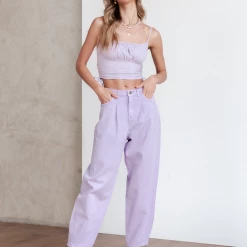 House Of Sienna Tops Honey Crop Top (Lilac) 11 House Of Sienna Tops Honey Crop Top (Lilac)