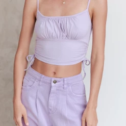 House Of Sienna Tops Honey Crop Top (Lilac) 15 House Of Sienna Tops Honey Crop Top (Lilac)