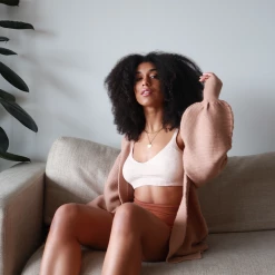 Pink Diamond Jumpers & Cardigans Kamila Knit Cardigan (Brown)