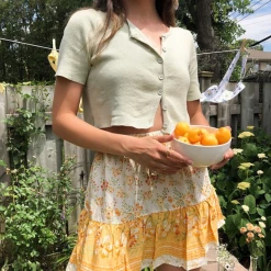 My Girl Lauryn Mini Skirt (Orange)