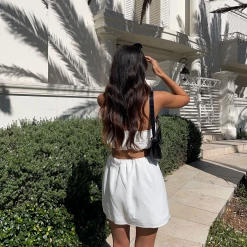 Charcoal Clothing Livia Mini Dress (White) New Arrivals