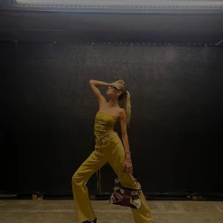 New Arrivals Miami Vice Pants (Mustard) - By Lioness