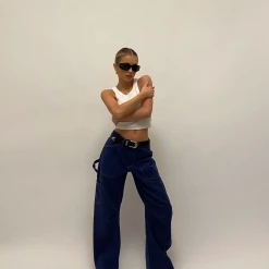 Miami Vice Pants (Dark Denim) - By Lioness New Arrivals