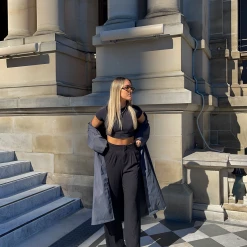 Charcoal Clothing New Girl Pants (Black) Bottoms