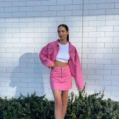 Charoal Clothing Park Avenue Jacket (Pink)