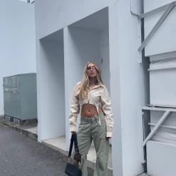 Venetian Crop Top (Cream) - By Lioness