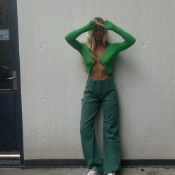 Miami Vice Pants (Green) - By Lioness Bottoms