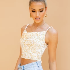 Runaway Heart Adelina Crop Top (Yellow) Tops