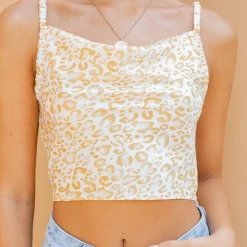 Runaway Heart Adelina Crop Top (Yellow) Tops
