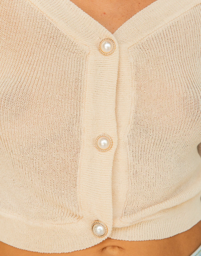 Oscar Street Absent Mind Top (Cream) 7 Oscar Street Absent Mind Top (Cream)