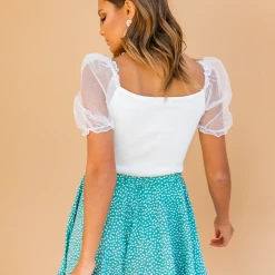 Red Berry Tops Mary-Kate Crop Top (White) 13 Red Berry Tops Mary-Kate Crop Top (White)