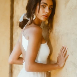 Charcoal Clothing Desiree Bodysuit (White) Tops