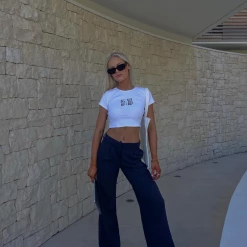 Charcoal Clothing New Arrivals Boyfriend Pants (Dark Grey)