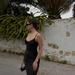 Blossom New Arrivals Brianna Midi Dress (Black)