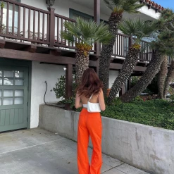 Charcoal Clothing Bottoms Cartea Pants (Orange)