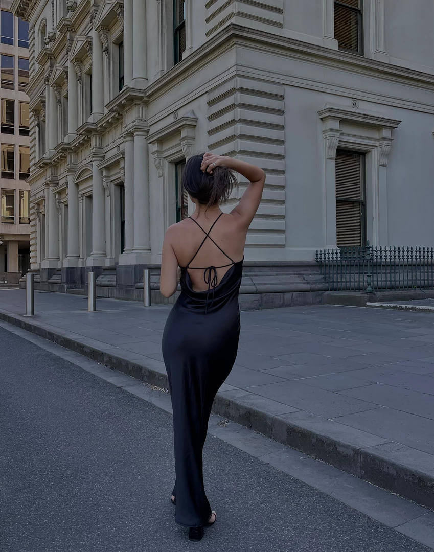 Charcoal Clothing Ceclia Maxi Dress (Black) 1 Charcoal Clothing Ceclia Maxi Dress (Black)