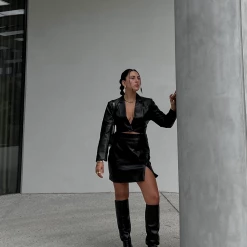 Charcoal Clothing Corvette Mini Skirt (Black) Sets + Co-ords