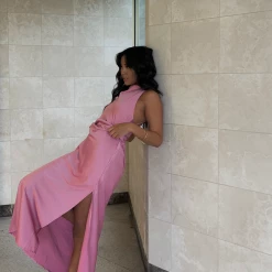 Charcoal Clothing New Arrivals Cyrus Maxi Dress (Pink)