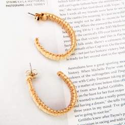 Adorne Cara Earrings (Camel) Summer Edit