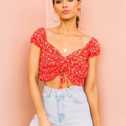 Red Berry Tops Delirium Crop Top