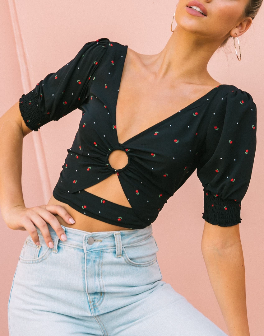 8 Birdies Tops Eves Crop Top 8 8 Birdies Tops Eves Crop Top