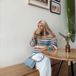 Thanne Dreamland Crochet Top (Green) New Arrivals