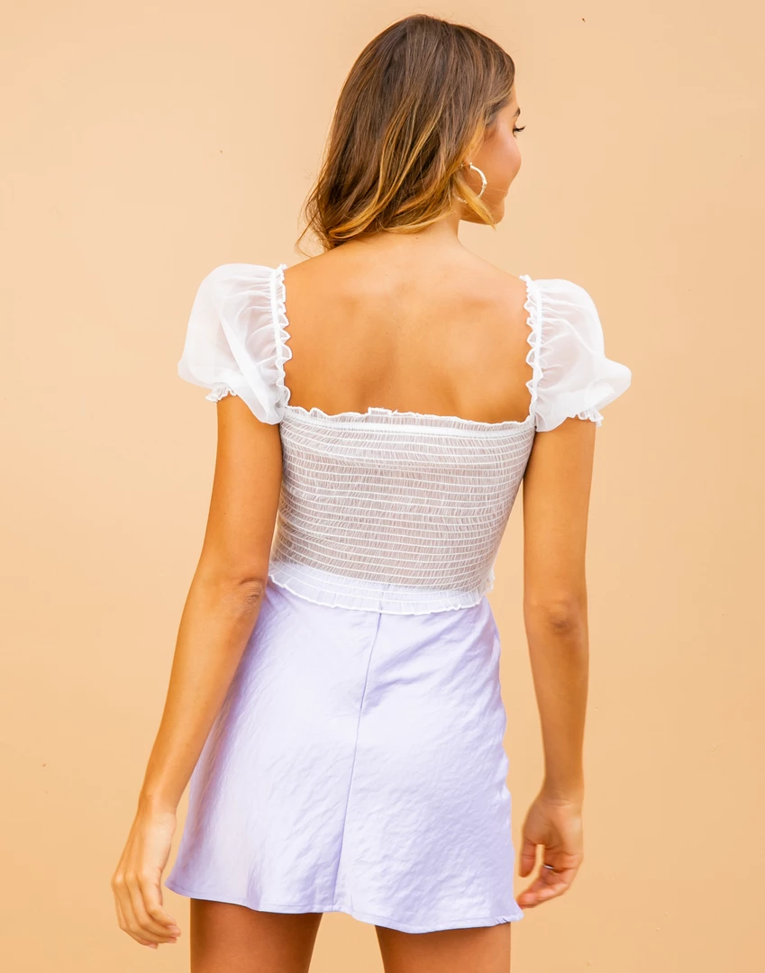 Blossom Juliana Crop Top (White) 6 Blossom Juliana Crop Top (White)