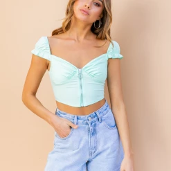 8 Birdies Soul Driver Crop Top (Turquoise)
