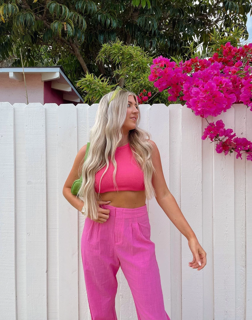 Charcoal Clothing Emerie Tank Top (Hot Pink) 4 Charcoal Clothing Emerie Tank Top (Hot Pink)