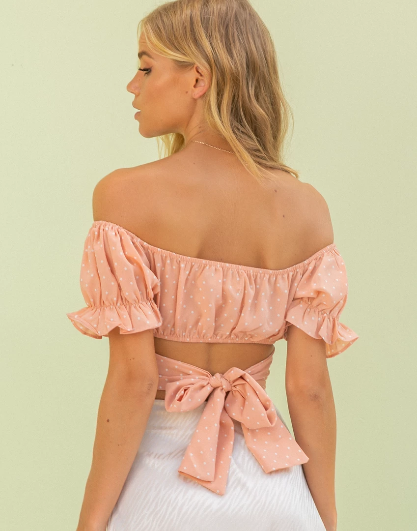 Blossom Nikita Crop Top (Pink) 5 Blossom Nikita Crop Top (Pink)