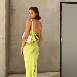 Charcoal Clothing Ceclia Maxi Dress (Green)