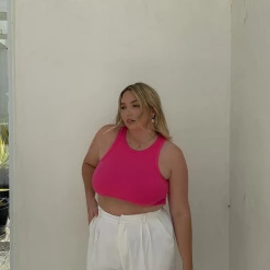 Charcoal Clothing Emerie Tank Top (Hot Pink)