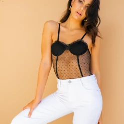 Luvalot Los Angeles Bodysuit (Black) Tops