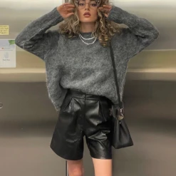 Thanne Pretty Sight Knit Jumper (Dark Grey)