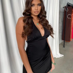 Luvalot Lani Mini Dress (Black)