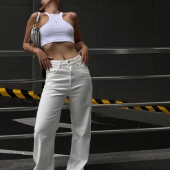 Charcoal Clothing New Arrivals Mali Jeans (White)