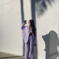 Charcoal Clothing Sweet Serenity Pants (Lilac)