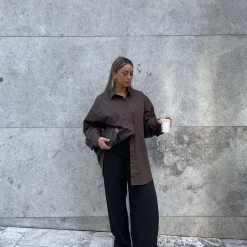 Charcoal Clothing Tops South Beach Shirt (Brown)