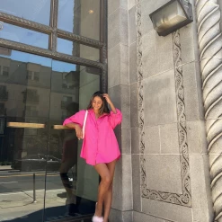 Charcoal Clothing South Beach Shirt (Hot Pink) Tops